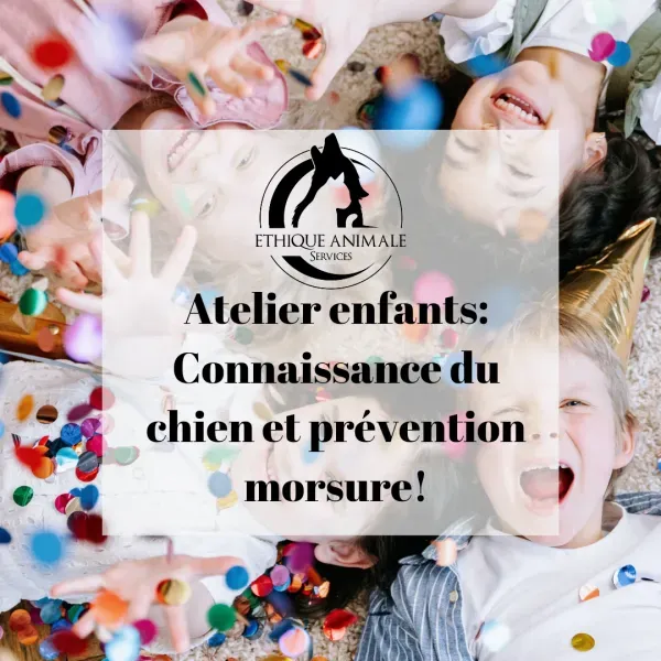 Atelier Enfants 4 à 10 ans : Éducation à la connaissance du chien et prévention des morsures